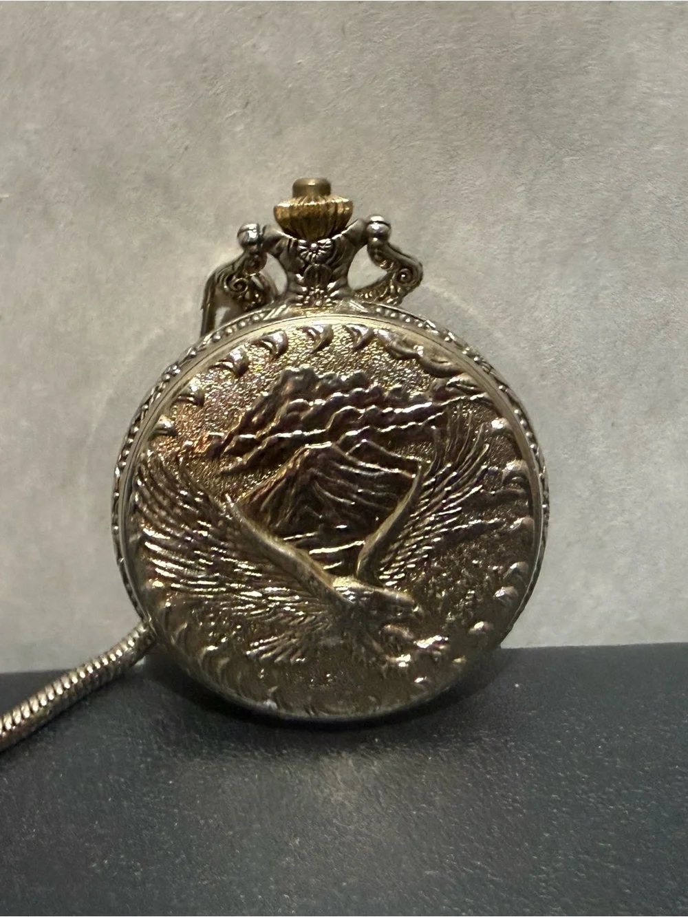 Limited Edition Commemorative Eagle Quartz Pocket Watch